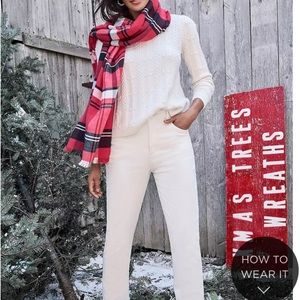 🌲 Ann Taylor LOFT Straight Leg corduroys NWT in whisper white size 28/6 ❄️